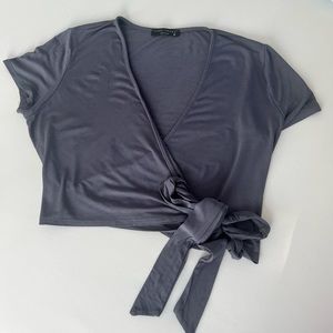 Cropped Short Sleeve Top
